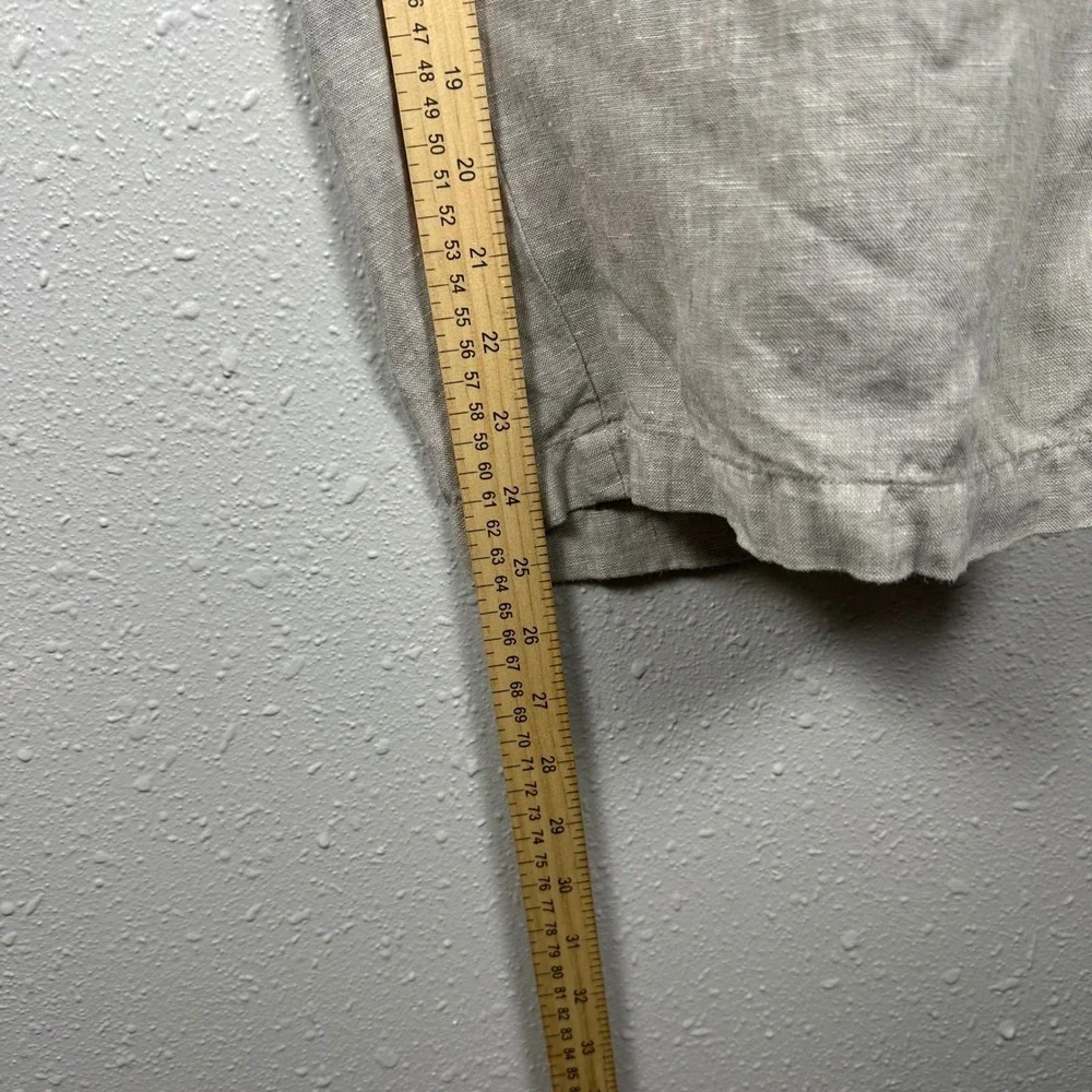 Quince Womens 2X 100% European Linen Pants Flax Pull On Elastic Waist Wide Leg
